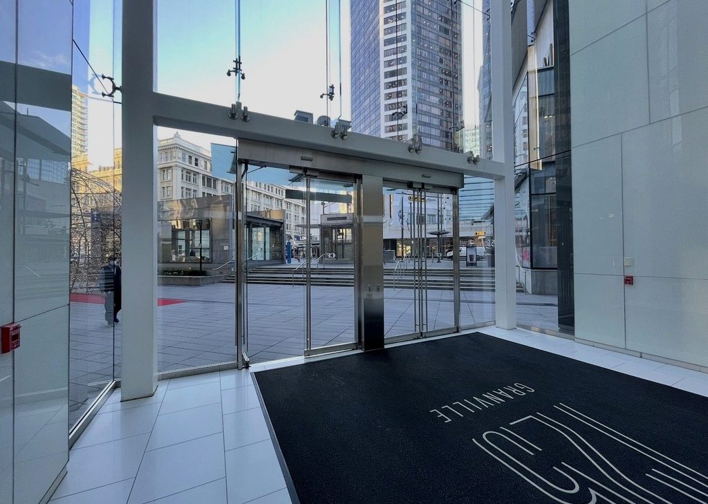 Commercial glass and door service at a Metro Vancouver property